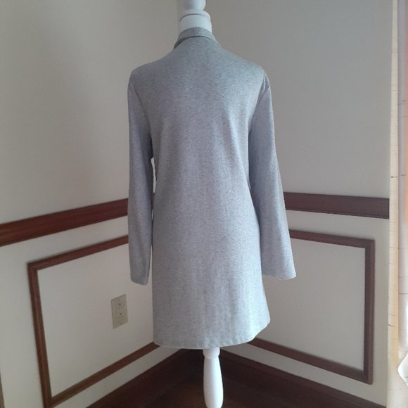 Eileen Fisher Organic Cotton Herringbone Duster Long Jacket - PL - Picture 2 of 11